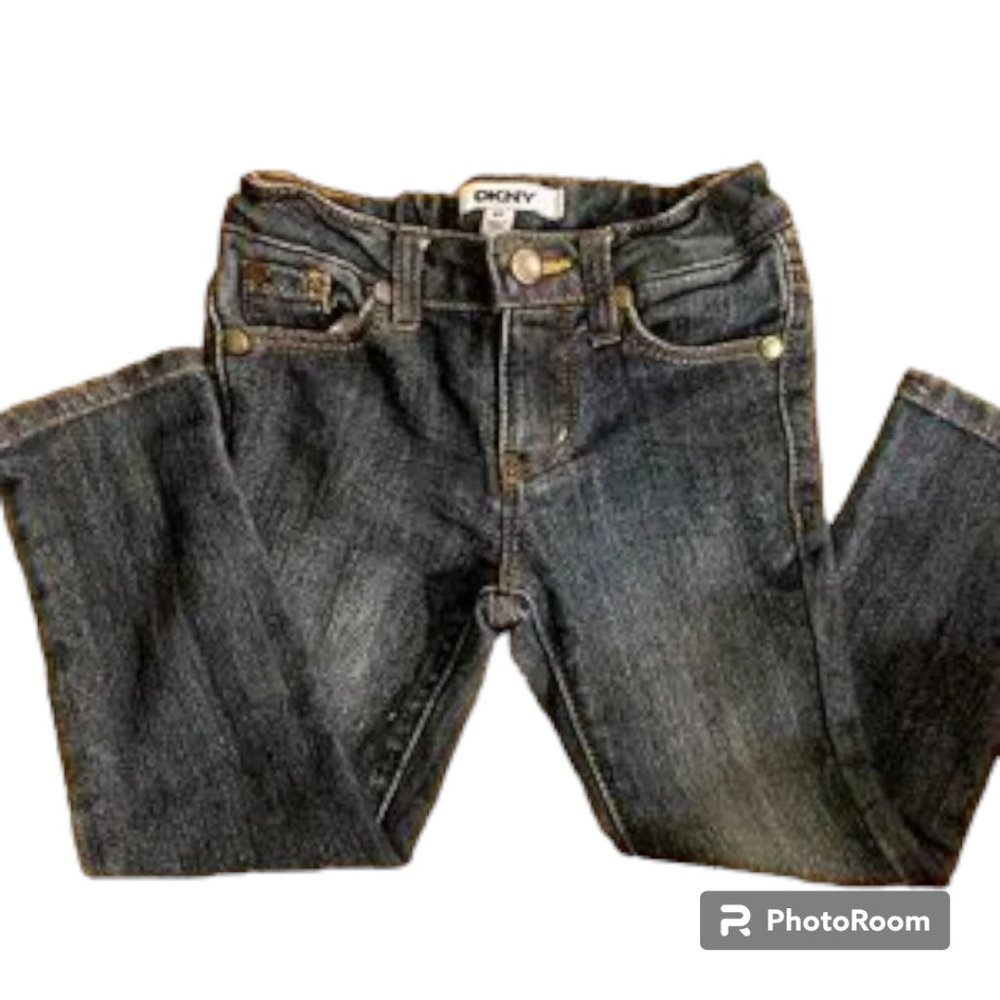DKNY girl's blue skinny jeans 3T Adjustable Waist